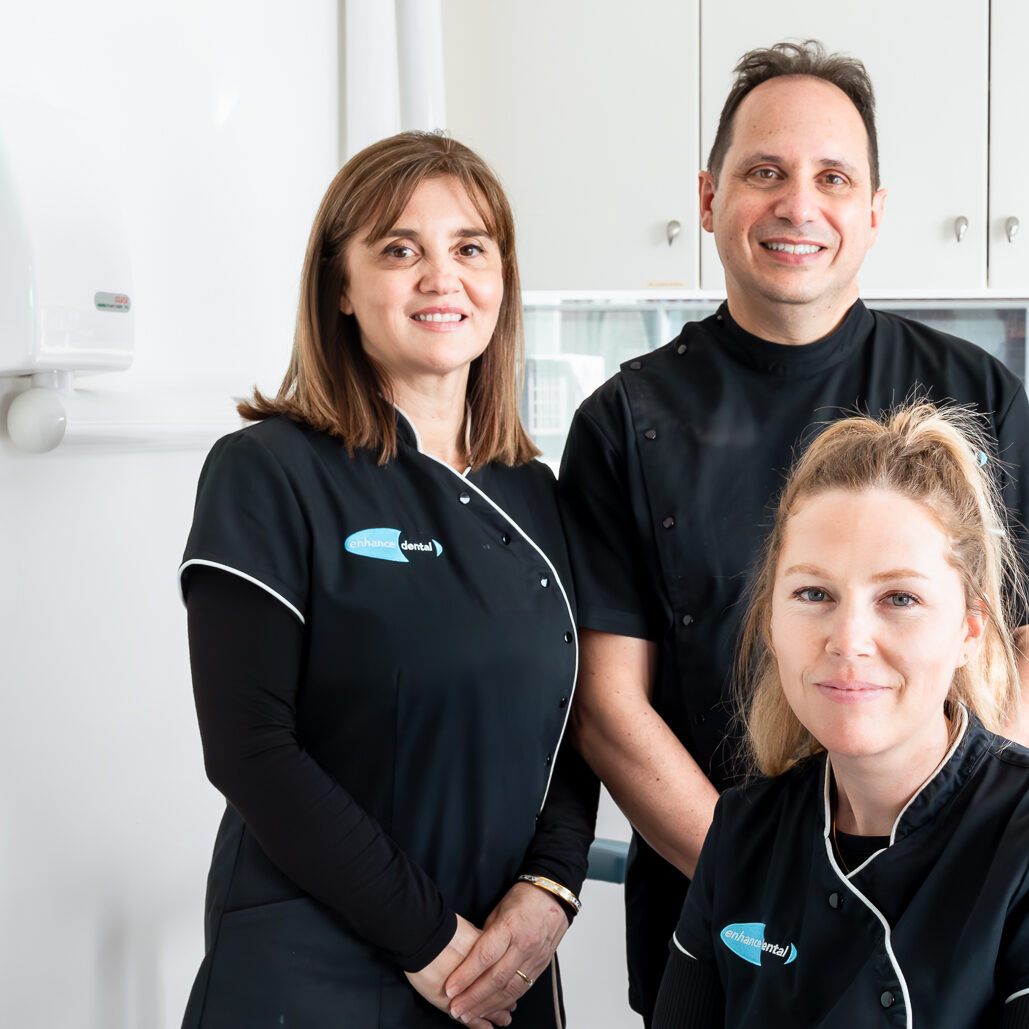 Friendly Enhance Dental team welcoming nervous patients